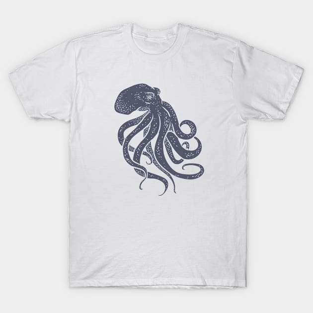 Kraken Sea Creature T-Shirt by AnnelieseHar